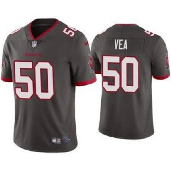 Men Tampa Bay Buccaneers 50 Vita Vea Nike Grey Vapor Limited NFL Jersey